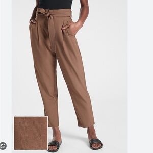 Athleta Skyline Plaid ii High Rise Front Pleated Pants